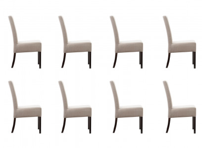 8x Stoel Set Beklede Zit Stoelen Set Wachtkamer Kantoor Praktijk Lounge Club